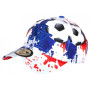 Casquette NY France Football Drapeau Bleu Blanc Rouge Fashion Footkyx - Taille Unique - Bleu