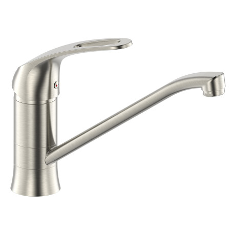 Edouard Rousseau - Mitigeur Évier Sawyer - Butée Éco-Stop - Poignée en Métal - 194 (Hauteur) x 226 (Saillie) mm - Inox