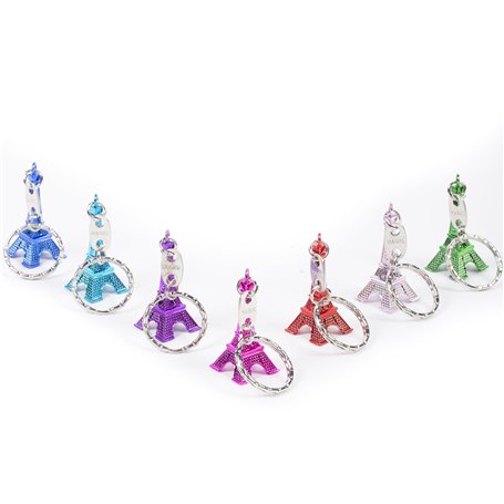 AURSTORE Porte-clé Tour Eiffel Lot de 50 Couleur Cadeaux Souvenir Paris France