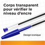 BIC Cristal Original Stylos-Bille Pointe Moyenne (1,0 mm) - Parfait pour l'Ecole et au Bureau - Couleurs Assorties, Pochette For