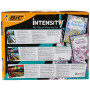 BIC Intensity Kit de Coloriage - Feutres/Feutres Fins/Crayons de Couleur/2 Cahiers de Coloriage Anti-Stress - Coffret de 60 pièc