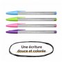BIC Cristal Multicolour Stylos-bille Pointe Large (1,6 mm) - Encres classiques, fluos et fantaisie de couleurs assorties, pack d