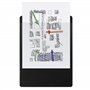 Exacompta - Réf. 19291E - Porte-bloc à pince avec pochette plastique sur le dos - Système d'accroche mural - Dimensions : 23 cm