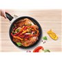 Tefal L15891 - Ingenio XL Force - Lot de 3 poêles - 24/28 cm + 1 poignée amovible - Empilables - Revêtement antiadhésif - Indica