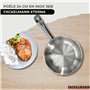 Couvercle verre et 6 ustensiles inox