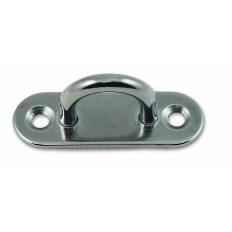 Chapuis PLAI3 2 Platine œil inox entraxe 20 mm Diamètre 80 x 26 mm