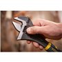 Stanley FatMax FMHT13125-0 Clé à molette réglable 6" bi-matière avec ouverture rapide, mesures métriques et en pouces, trou de s