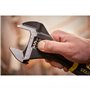 Stanley FatMax FMHT13125-0 Clé à molette réglable 6" bi-matière avec ouverture rapide, mesures métriques et en pouces, trou de s