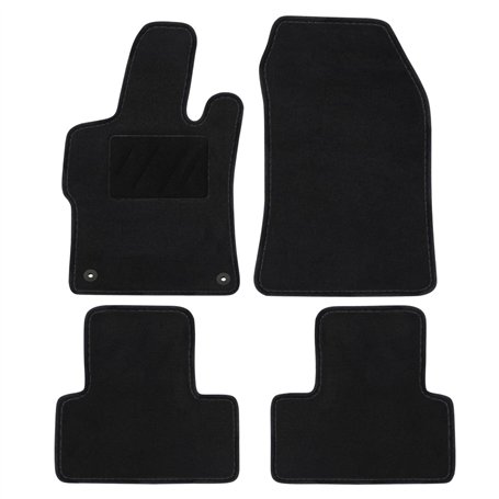 DBS - Tapis de Voiture - sur Mesure pour 308 (dès 2021) - avec Clips de Fixation - Tapis de Sol antidérapant pour Automobile - 4