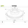 VALEO - Disque de frein huilé - 197565 - Boîte de 1 disque ventilé - Essieu avant - Qualité et design similaires à l'OE - Valeo,