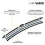 VALEO EVERGUARD - VSK4 - Un Kit de 2 Balais d'Essuie-glace Premium Plats 650 mm / 400 mm En Silicone Avec Une Durée De Vie Prolo