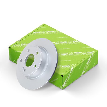 VALEO - Disques de frein peints - 672938 - Boîte de 2 disques pleins - Essieu arrière - Qualité et design similaires à l'OE - Va
