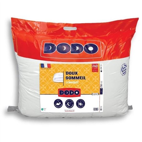 DODO - Couette tempérée 300 g/m² - DOUX SOMMEIL - 220 x 240 cm - Blanc