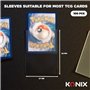 Protege-cartes - KONIX - Standard Sleeves - 100 pochettes - Compatible Magic The Gathering, Pokémon - Transparent