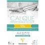 Clairefontaine 97133C Bloc Collé Papier Calque - 50 Feuilles Papier Calque Hautement Transparent - A4 21x29