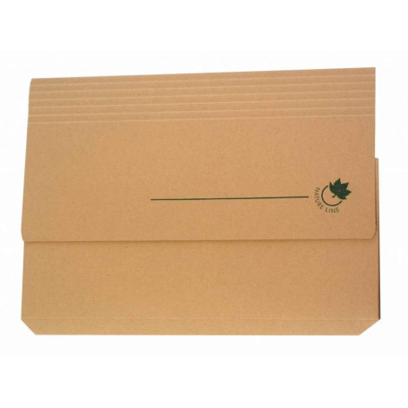 Oxford Lot de 10 Pochettes VIP 24x32cm Carte Kraft Epaisseur 240g Capacité 200 Feuilles Kraft Ecru Beige 100726001