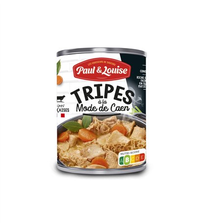 Paul & Louise Tripes à la Mode de Caen 400g - Prêt en 2 min - 100 % viande origine France