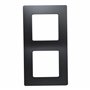 Legrand 396416 cadre ou plaque pour mécanisme Niloé 2 éléments noir