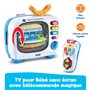 VTech - Magi TV des Découvertes - Télé Bébé Musicale avec Télécommande Bébé Jouet Interactif, Effets Lumineux - Jouet Parlant Bi