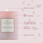 Bougie Parfumée Rêve de Lin 180g – Cire 100% Végétale – Parfum Floral & Poudré – Fabriquée en France – Parfums de Grasse – Longu