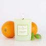 Bougie Parfumée Mandarine Basilic 180g – Cire de Soja 100% Végétale – Fabriquée en France – Mèche Coton – Senteur Agrumes & Jasm