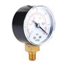 Regun Manomètre à Vide, -1-0 Bar, -30-0inHg 50mm 1/8 BSPT Laiton Manomètre de Pression pour l'eau, l'huile, L'air ou Le Gaz