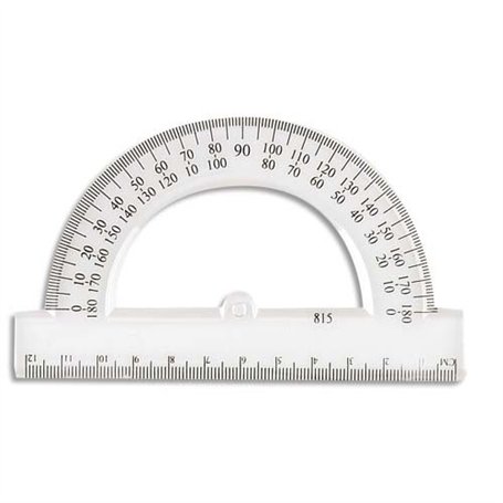 JPC Créations 957145 Rapporteur 180° 12 cm Transparent