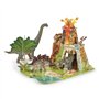 Papo - Terre des Dinosaures, Environnement de Jeu pour Figurines pour Enfants dès 3 Ans - Plateau de Jeu Éducatif pour Explorati