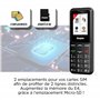Energizer - Mobile E4 - Téléphone Senior Débloqué 2G - Bouton SOS - Batterie 1000 mAh - Clavier à Touches AR - Double Sim - Torc