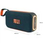Enceinte Bluetooth - BIGBEN PARTY - Bleu et orange - Bluetooth 5.3 - Batterie rechargeable - Compacte