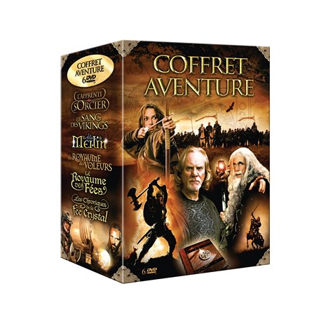 Coffret Aventure (Le sang des vikings / Le royaume des voleurs / Le retour de Merlin / L'apprenti sorcier / Le royaume des fées