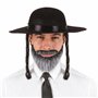 P'TIT CLOWN - 91041 - Chapeau de Rabbin - Rabbi's Hat - Imitation lainage Rabbi Jacob - Accessoire de Déguisement pour Carnaval,