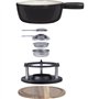 Service a fondue tradition - LIVOO - MEN426N - 2,6L - 6 personnes - Fonte émaillée - 6 fourchettes - Caquelon compatible tous fe