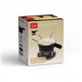 Service a fondue tradition - LIVOO - MEN426N - 2,6L - 6 personnes - Fonte émaillée - 6 fourchettes - Caquelon compatible tous fe