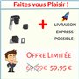 Déco Fer Forgé- Pivot pour Portail - Grandes Charges - Acier A Visser Reglable 115 mm x 80 mm-Ouvre Porte Portail Battant- KIT 2