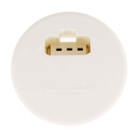Zenitech - Couvercle DCL pour Boîte Applique Ø80mm - Prise DCL Intégrée 2 P+T 6A 250V - Installation Simplifiée et Sécurisée - C