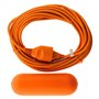 Prolongateur 2x 1,5mm² Orange 10m avec boîtier étanche - Zenitech