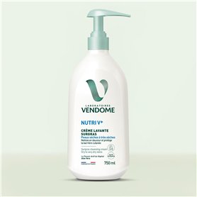 LABORATOIRES VENDÔME - NUTRI V+ - Crème Lavante Surgras - Nettoie En Douceur & Protège La Barrière Cutanée - Effet Nourrissant &