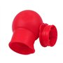 VICMAT Lot de 3 pots en silicone pour fondre le chocolat ou le lait - Pour micro-ondes et bain-marie - Rouge