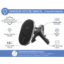 Chargeur sans fil voiture Magnétique MagSafe 15W Qi Support Ventilation Noir + Garantie à vie Force Power Lite