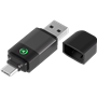 Adaptateur sans fil USB A/C vers CarPlay / Android Auto Noir + Garantie à vie Force Play