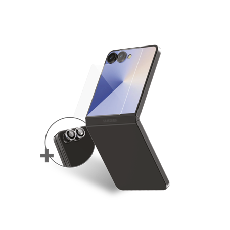 Pack Protège-écran CeramicShield Samsung Galaxy Z Flip 7 + 2 Protège Lentilles + Garantie à vie - Certifié GRS Force Glass