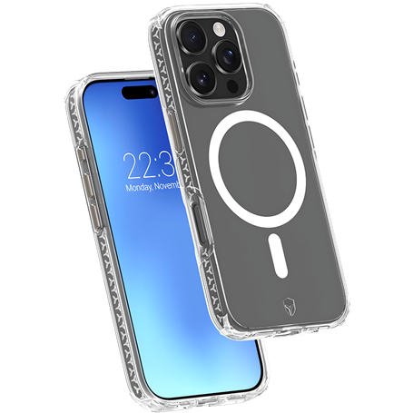 Coque renforcée Magnétique MagSafe iPhone 16 Pro AIR XTREM 4m Norme Militaire MIL-STD 810G Transparente + Garantie à vie Force C