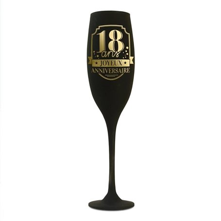 STC Flute Noire 18 ans joyeux anniversaire