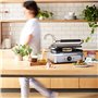 Casselin CGPRL - Grill panini plaques rainurée - lisse