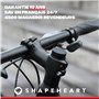 Shapeheart Innovation française, Support Telephone vélo magnétique pour Potence, avec Pochette détachable imperméable. Support T
