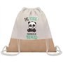 Sac à dos toile et jute Kenzo Pas Touche Panda | Sac de Sport et Gym avec cordelettes | Idée Cadeau Collègue Noël Anniversaire |
