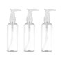 PRETYZOOM 4 Pcs 100 ML Rechargeable en Plastique Pompe Distributeur Bouteilles pour Lotion de Shampooing Conteneurs Ronde Pompe