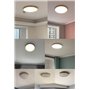LED Plafonnier Doré Rond Panneau Intérieur Lampe De Plafond Chambre Moderne Dimmable avec Télécommande Ultra Mince Pour Couloir
