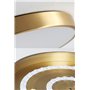 LED Plafonnier Doré Rond Panneau Intérieur Lampe De Plafond Chambre Moderne Dimmable avec Télécommande Ultra Mince Pour Couloir